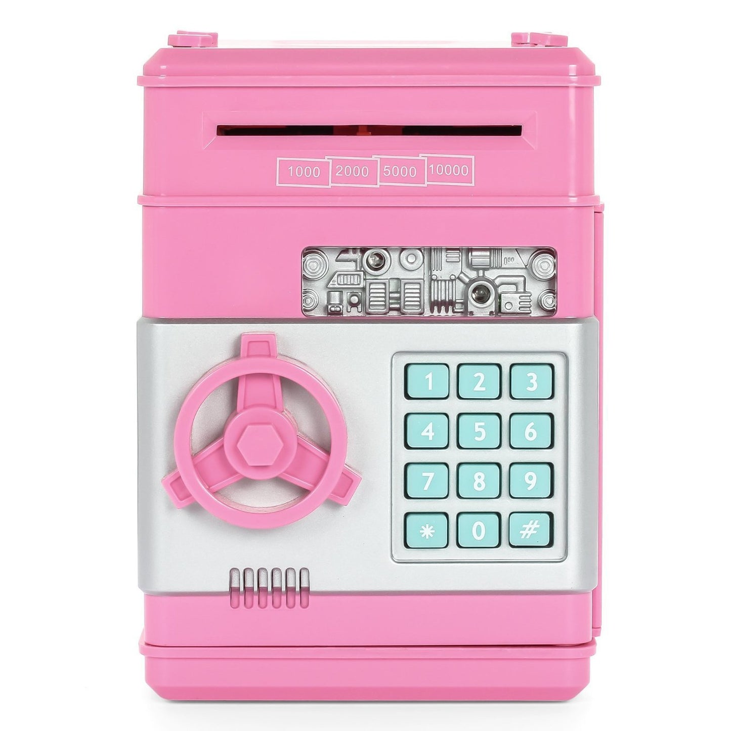 Kids Electronic ATM Piggy Bank with Password Lock, Music & Automatic Cash Deposit – Money Saving Bank Toy