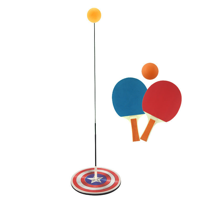 Table Tennis Trainer Set with Retractable Ball – Indoor Ping Pong Practice Training Kit for Kids & Adults