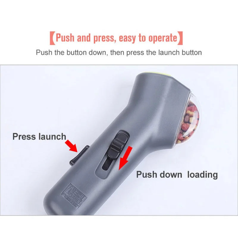 Dog Interactive Training Toy Pet Snack Catapult Launcher Outdoor