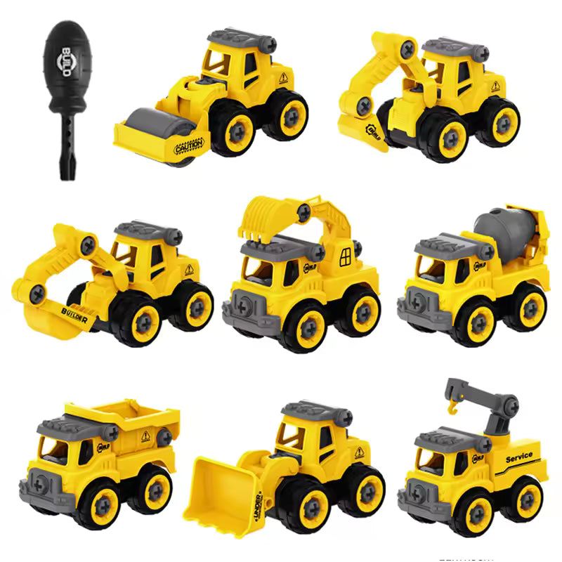 DIY Take Apart Construction Truck Toy for Kids with Screwdriver – Educational Engineering Vehicle