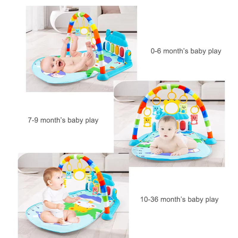 Baby Activity Gym Play Mat with Hanging Toys