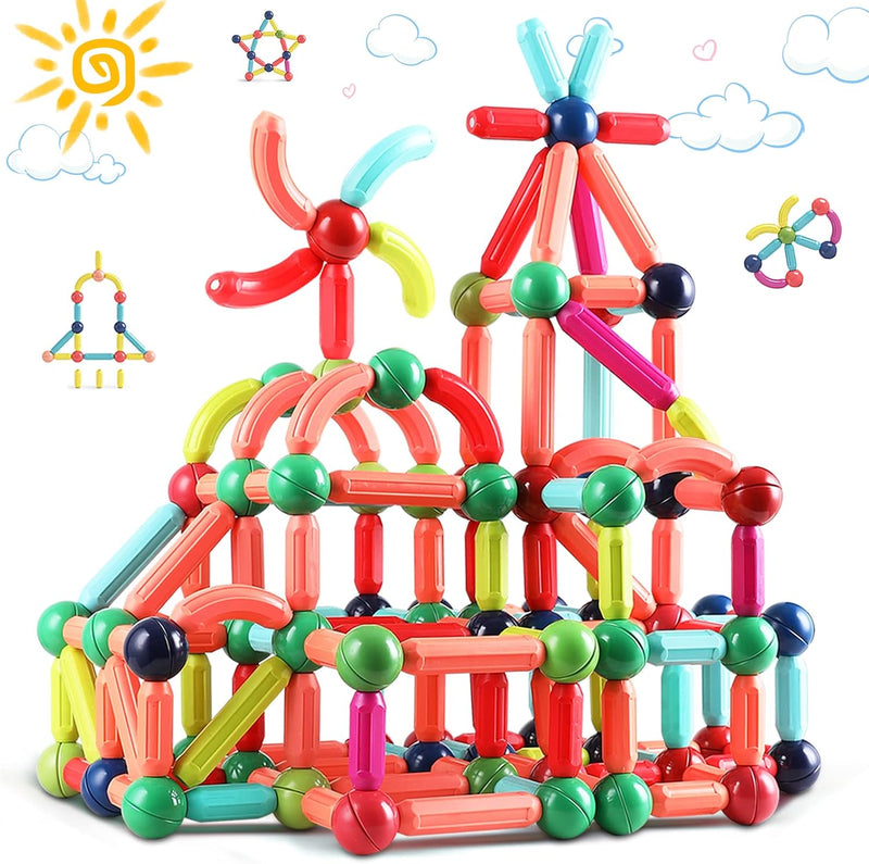 56 PCS Magnetic Building Blocks Set for Kids – Creative STEM Construction Toy