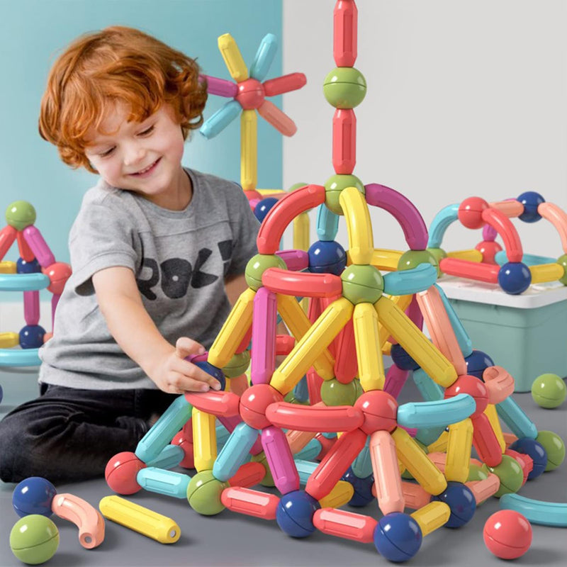 56 PCS Magnetic Building Blocks Set for Kids – Creative STEM Construction Toy