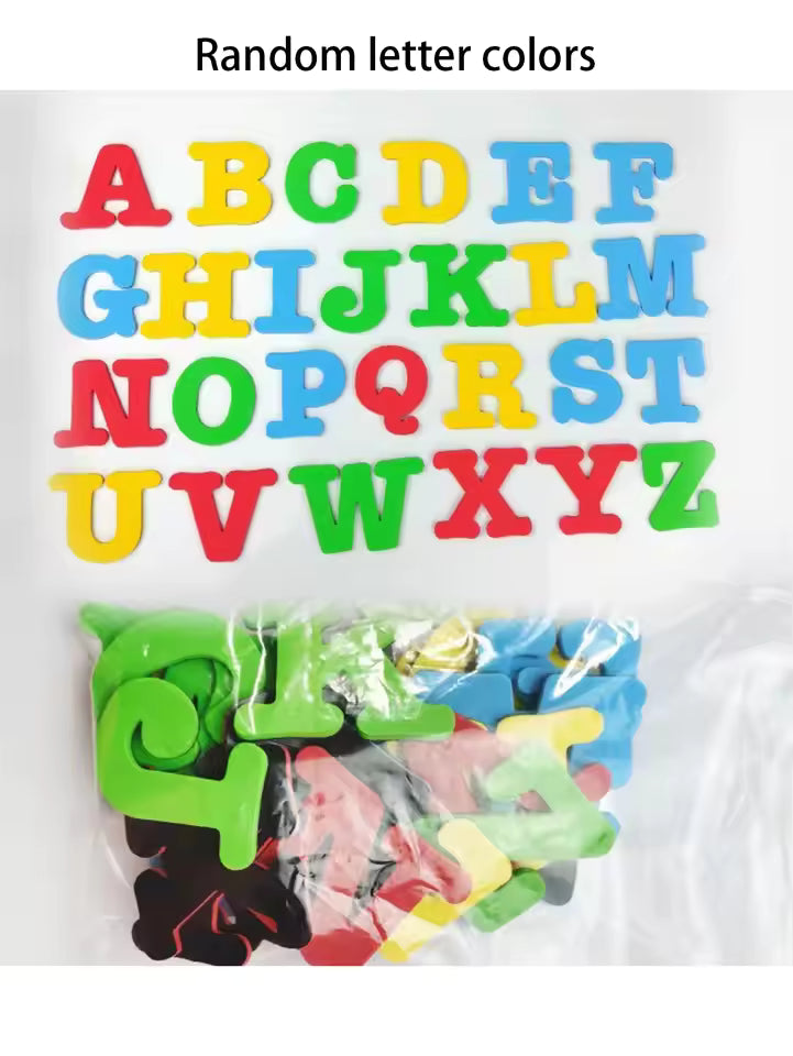 ABC Magnetic English Letter Stickers 26pcs EVA Foam Refrigerator Stickers Educational Children's Toys Birthday Gift