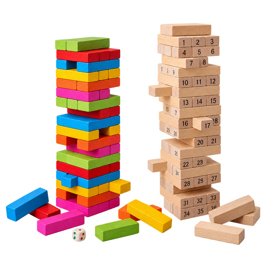 Wooden Tumbling Tower Stacking