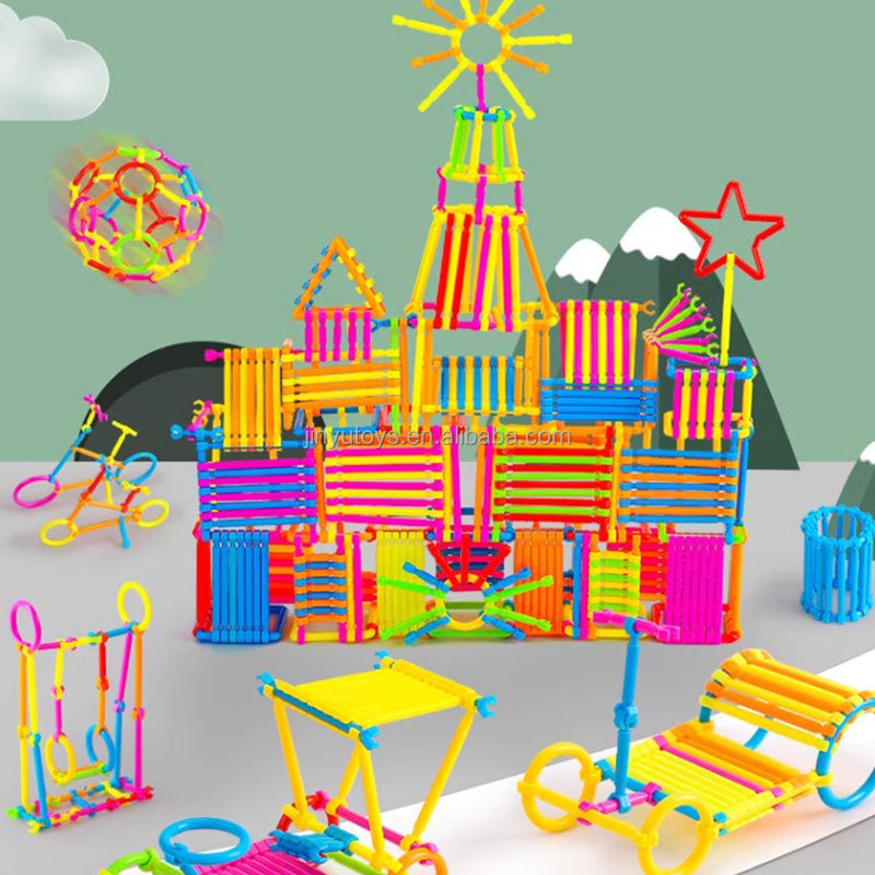 Creative Building Sticks Construction Set – STEM Educational Building Toy for Kids