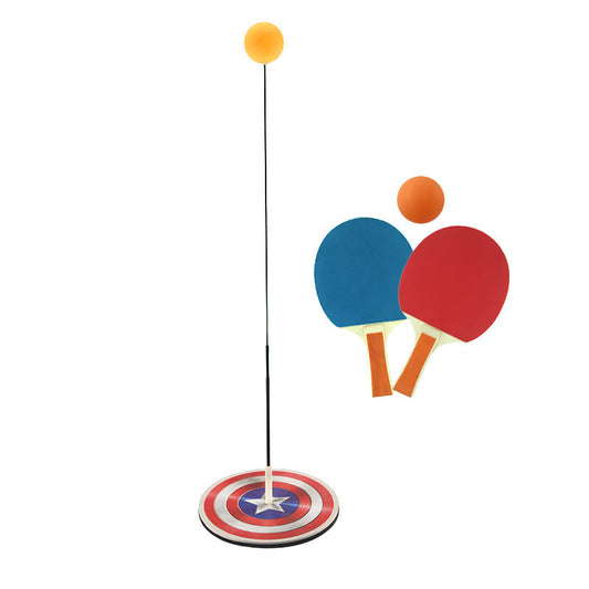 Table Tennis Trainer Set with Retractable Ball – Indoor Ping Pong Practice Training Kit for Kids & Adults