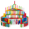 100 PCS Wooden Rainbow Domino Building Blocks Toys