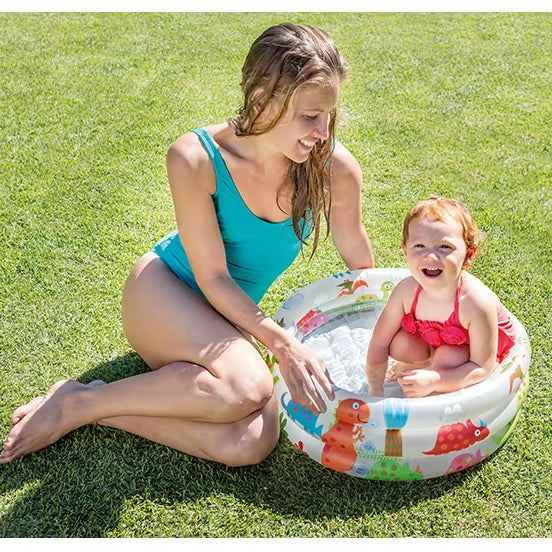 Inflatable Dinosaur Water Play Center with Slide & Sprayer – Kids Outdoor Splash Pool