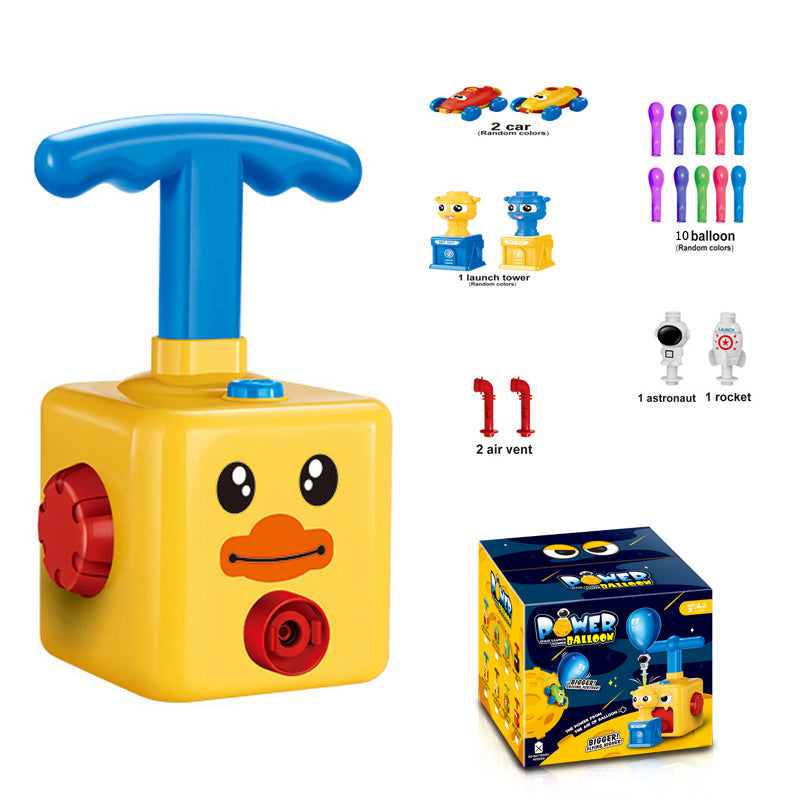 Power Balloon Launcher Car Toy Set – STEM Air Powered Racing Toy for Kids