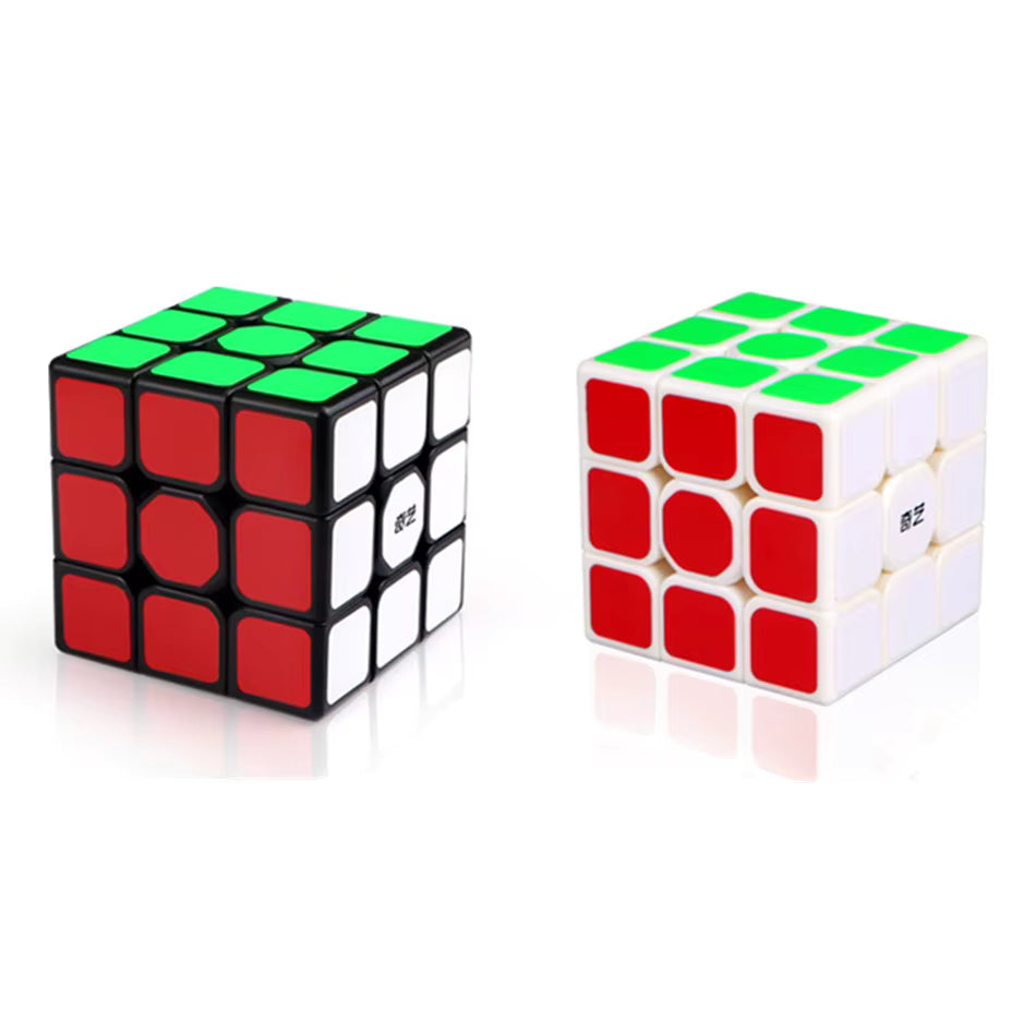 QiYi Sail W Professional 3x3 Speed Cube Puzzle – Smooth Stickerless Magic Cube Brain Teaser Toy for Kids & Adults