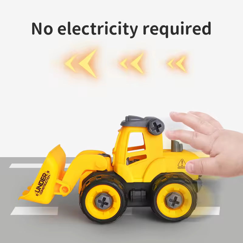 DIY Take Apart Construction Truck Toy for Kids with Screwdriver – Educational Engineering Vehicle