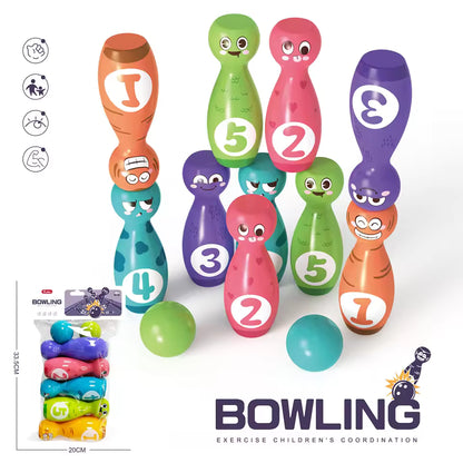 Children's Bowling Toy Set Outdoor Leisure Sports Entertainment Plastic Indoor Sports Set