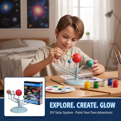 Kids DIY Solar System Painting Kit – Educational Planet Model Craft Set for Children STEM Science Learning Toy