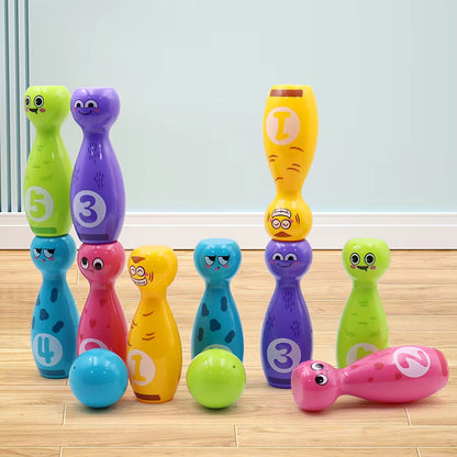 Children's Bowling Toy Set Outdoor Leisure Sports Entertainment Plastic Indoor Sports Set
