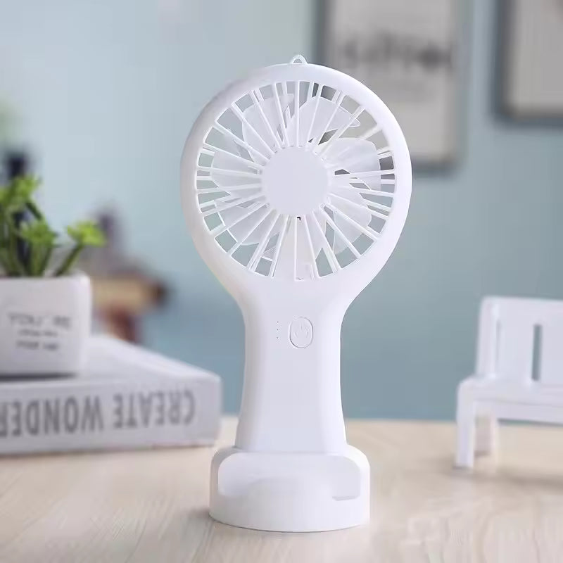 Portable Mini USB Rechargeable Handheld Fan | 3-Speed Personal Cooling Fan for Travel, Office & Home