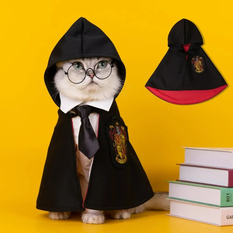 Pet Clothes Pet Cosplays Cloak College Cat Costume