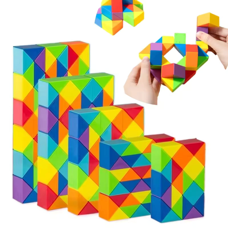 Dingsheng 24/36/48/60/72 Segments Magic Rule Snake Puzzle