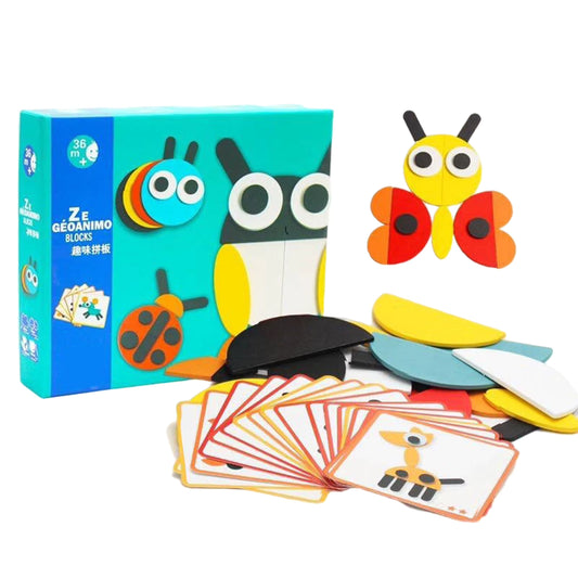 Wooden Blocks Puzzle Brain Training Toy