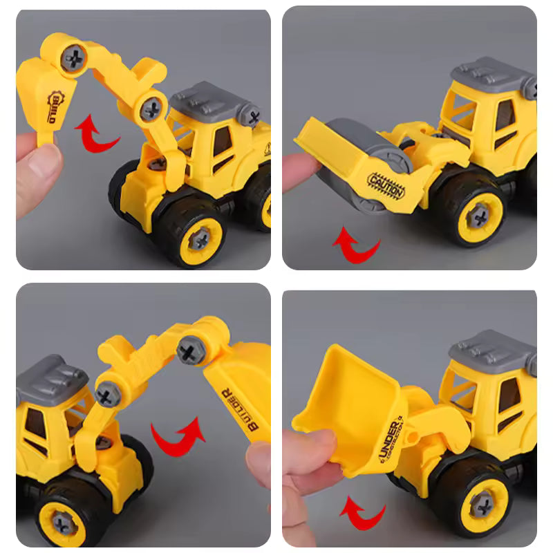 DIY Take Apart Construction Truck Toy for Kids with Screwdriver – Educational Engineering Vehicle