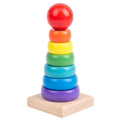 Rainbow Wooden Stacker Toy