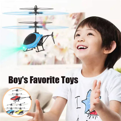 Rechargeable Mini RC Helicopter Drone | Remote Control Flying Toy with LED Lights for Kids