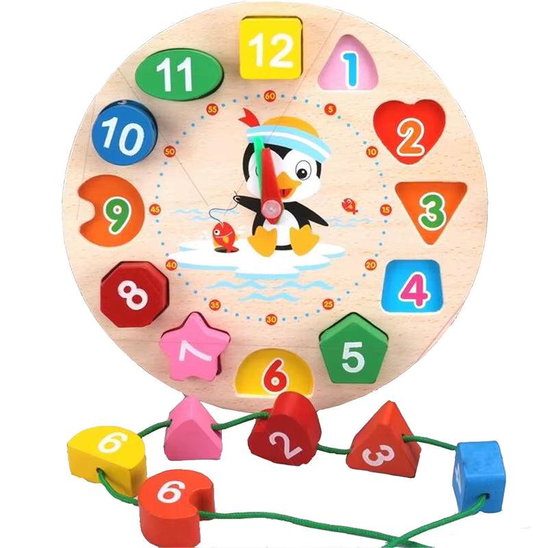 Baby Wooden Puzzles Montessori Toys 1 2 3 Years Toddler Toys Hand Grab Board Alphabet Number Cognition Learning Educational Toys