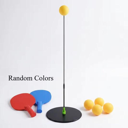Table Tennis Training Set with Paddles Balls, Single Sports Accessories for Indoor Outdoor Home Gym School Club Use