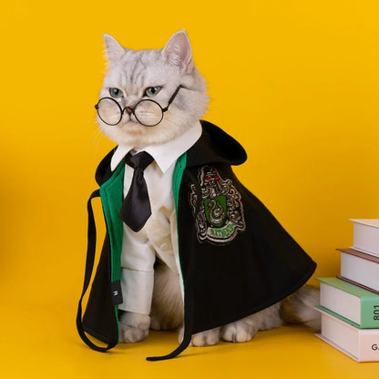 Pet Clothes Pet Cosplays Cloak College Cat Costume