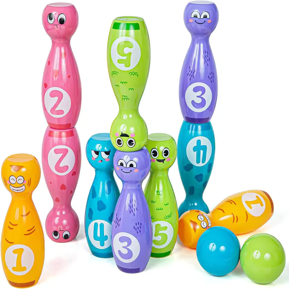 Children's Bowling Toy Set Outdoor Leisure Sports Entertainment Plastic Indoor Sports Set