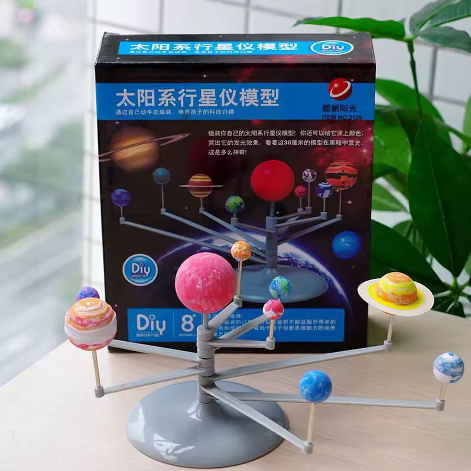 Kids DIY Solar System Painting Kit – Educational Planet Model Craft Set for Children STEM Science Learning Toy