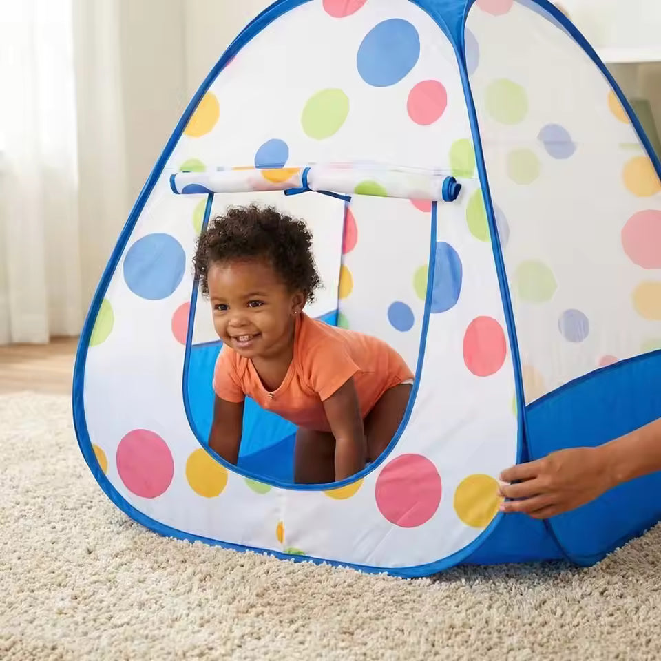 Portable Kids Play Tent – Foldable Indoor Outdoor Princess Castle Playhouse for Boys & Girls
