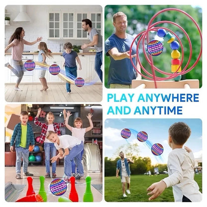 Flying Orb Ball Toys Hand Controlled RGB Light Magic Hover Boomerang Orb Spinner
